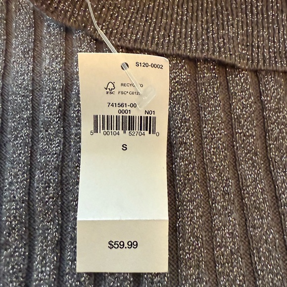 Sparkle Gray GAP Ribbed Turtleneck Sweater - Picture 3 of 5